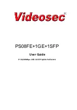 Предварительный просмотр 1 страницы Videosec PS08FE+1GE+1SFP User Manual