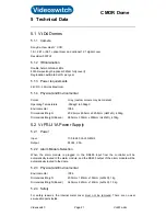 Preview for 25 page of Videoswitch CMOR D4 User Manual