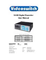 Videoswitch V400-G400-16e User Manual предпросмотр