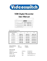 Предварительный просмотр 1 страницы Videoswitch VDM-16G160 User Manual