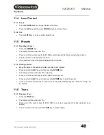 Preview for 42 page of Videoswitch Vi-K2 User Manual