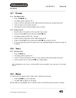 Preview for 47 page of Videoswitch Vi-K2 User Manual