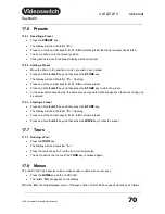 Preview for 72 page of Videoswitch Vi-K2 User Manual