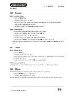 Preview for 76 page of Videoswitch Vi-K2 User Manual