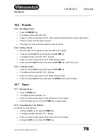 Preview for 80 page of Videoswitch Vi-K2 User Manual