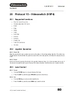 Preview for 82 page of Videoswitch Vi-K2 User Manual