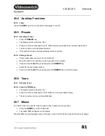 Preview for 83 page of Videoswitch Vi-K2 User Manual