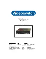 Предварительный просмотр 1 страницы Videoswitch Vi-Q4/C3 User Manual