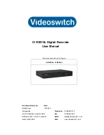 Videoswitch Vi-R3016L User Manual preview