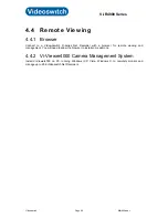 Предварительный просмотр 54 страницы Videoswitch Vi-R4005 User Manual