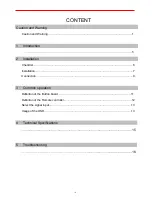 Preview for 4 page of VideoSystemer VSVM-105 User Manual