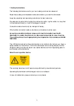 Preview for 8 page of Videosystems IRS940-70 Safety Instructions, Mounting And Operating Instructions