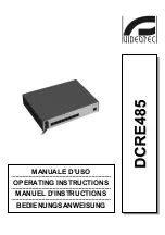 Preview for 1 page of Videotec DCRE485 Operating Instructions Manual