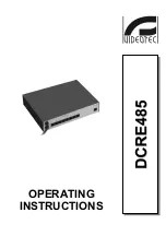 Preview for 13 page of Videotec DCRE485 Operating Instructions Manual