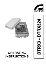 Preview for 1 page of Videotec DTRX3 Operating Instructions Manual