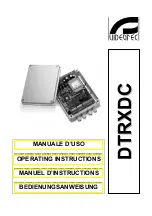 Videotec DTRXDC Operating Instructions Manual предпросмотр