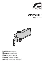 Videotec GEKO IRH Instruction Manual preview