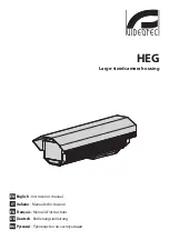 Videotec HEG Instruction Manual предпросмотр