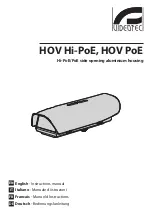 Videotec HOV Hi-PoE Instruction Manual preview