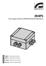 Предварительный просмотр 1 страницы Videotec IRHPS Instruction Manual