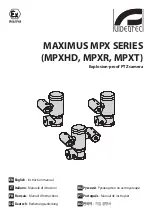 Предварительный просмотр 1 страницы Videotec MAXIMUS MPXT Instruction Manual