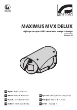 Videotec MAXIMUS MVX DELUX Instruction Manual предпросмотр