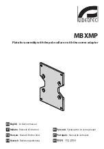 Videotec MBXMP Instruction Manual предпросмотр