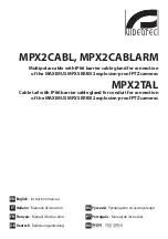 Предварительный просмотр 1 страницы Videotec MPX2CABL Instruction Manual