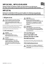 Preview for 27 page of Videotec MPX2CABL Instruction Manual