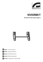 Videotec NVXIRBKT Instruction Manual предпросмотр