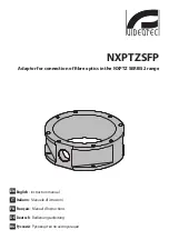 Videotec NXPTZSFP Instruction Manual preview