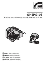 Предварительный просмотр 1 страницы Videotec OHEPS19B Instruction Manual