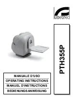 Предварительный просмотр 1 страницы Videotec PHT355P Operating Instructions Manual