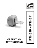 Предварительный просмотр 3 страницы Videotec PTH310 Operating Instructions Manual