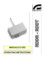 Preview for 1 page of Videotec RDDR433 Operating Instructions Manual