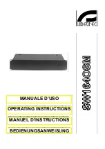 Preview for 1 page of Videotec SW164OSM Operating Instructions Manual