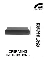 Preview for 37 page of Videotec SW164OSM Operating Instructions Manual