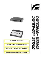 Предварительный просмотр 1 страницы Videotec SW42K Operating Instructions Manual