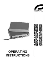 Предварительный просмотр 19 страницы Videotec SW42REM Operating Instructions Manual