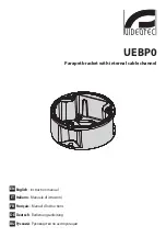 Videotec UEBP0 Instruction Manual preview