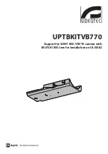 Предварительный просмотр 1 страницы Videotec UPTBKITVB770 Instruction Manual