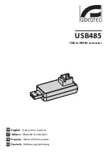 Videotec USB485 Instruction Manual предпросмотр