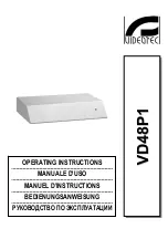 Videotec VD48P1 Operating Instructions Manual preview