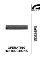 Предварительный просмотр 10 страницы Videotec VD816PR Operating Instructions Manual