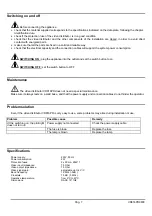 Предварительный просмотр 17 страницы Videotec VD816PR Operating Instructions Manual