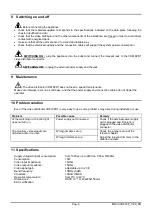 Preview for 14 page of Videotec VD816PR1 Operating Instructions Manual