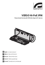 Videotec VERSO Hi-PoE IPM Instruction Manual preview