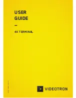 Preview for 1 page of Videotron 4K Terminal User Manual