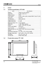 Preview for 16 page of videotronic TFT-1500 Installation And Operating Insctructions