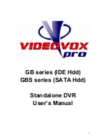 Preview for 1 page of Videovox Pro GB 04 User Manual